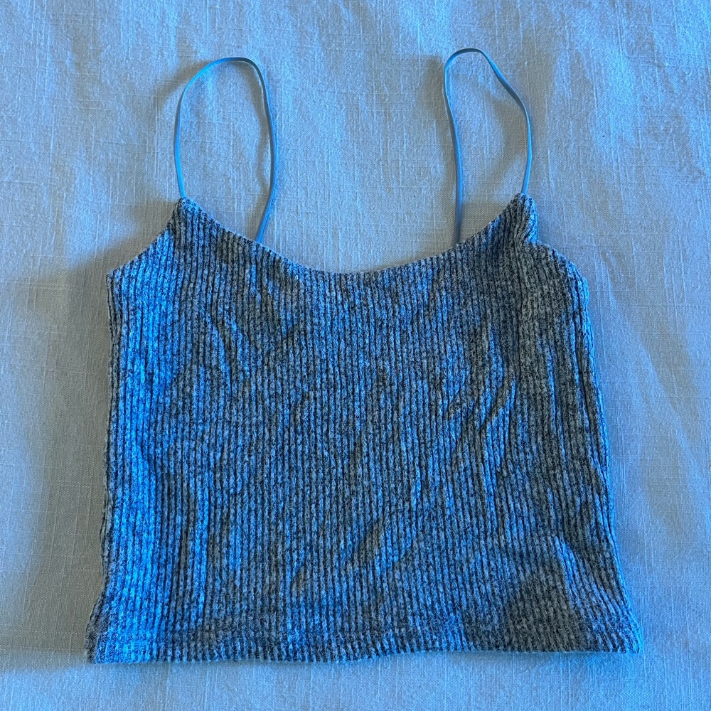 Grey Crop Top